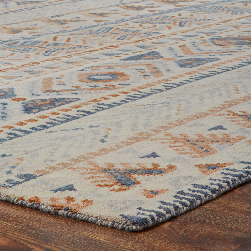 Mesa Mirage Hand Knotted Wool Area Rug, Rectangle 6' x 9'