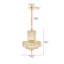 Lustre empire unique à 6 lumières avec détails en cristal Stinnett-23083777-23083775-125422173