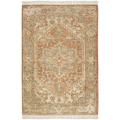 Nourison Thania 2' x 3' Rust Vintage Indoor Rug