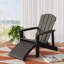 Chaise Adirondack avec repose-pieds dissimulé