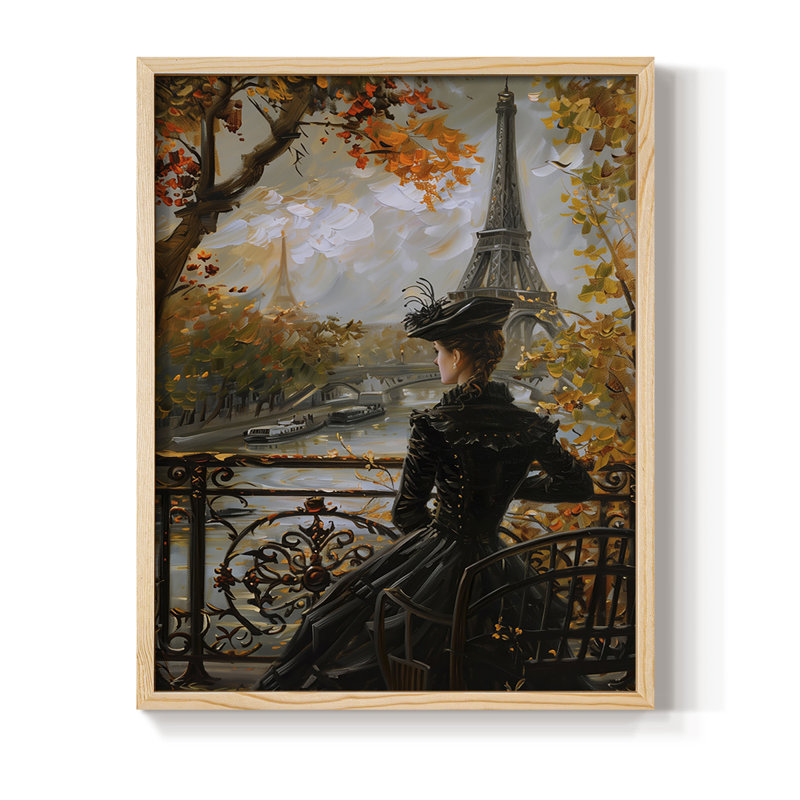 Reproduction encadrée WOMEN Series DCV III - bois massif, Naturel, H 11 po x l 9 po