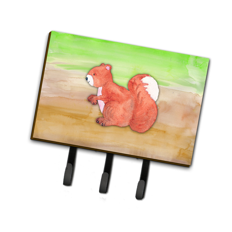 Garde-écureuil ou porte-clé aquarelle