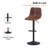 Maximilian Modern Adjustable Swivel Bar Stool – PU Leather Seat with Footrest & Iron Base – 360° Rotation, Counter & Bar Height Chair for Kitchen Island, Home Bar, Pub, Dining Room-320623919-306060266