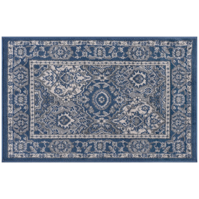 Tapis oriental bleu marine Wealden, Rectangle 2 pi x 3 pi