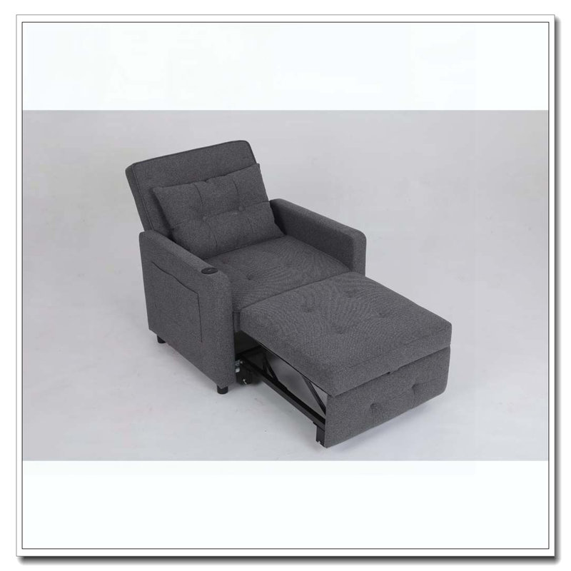 Fauteuil-lit ajustable Sleeper Chair 3-en-1, Gris ancien
