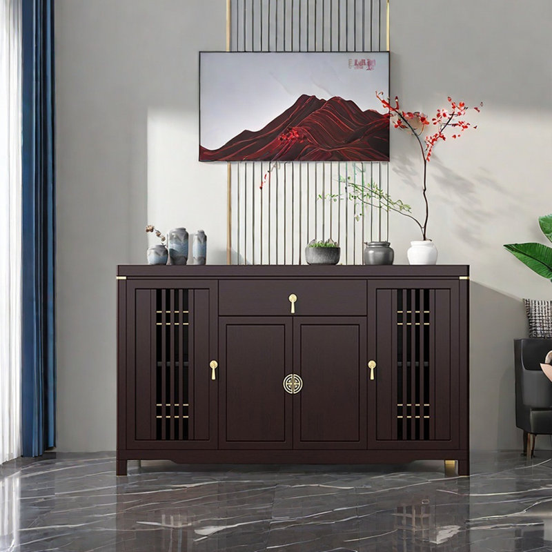 Nouveau buffet en bois massif de style chinois