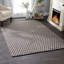 Tapis bleu marine / ivoire en coton tissé à la main Dicat Diamond-593302537