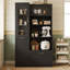 Garde-manger avec armoire, tiroir et tablettes réglables-1161819539