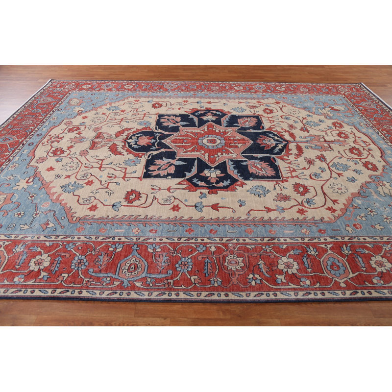Tapis géométrique turc 9 x 12