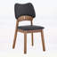 Chaise d'appoint avec coussins en tissu respirant et dossiers évidés pour un usage domestique-1225120759