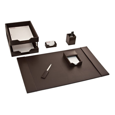 Kiki Leather Desk Organizer Set