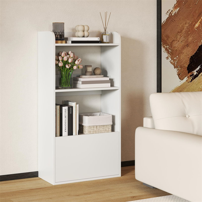 120cm H x 55cm W Bookcase, White