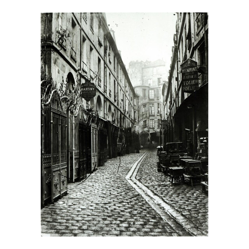 Passage du Dragon Paris par Charles Marville - Estampe numérique, H 20 po x l 16 po