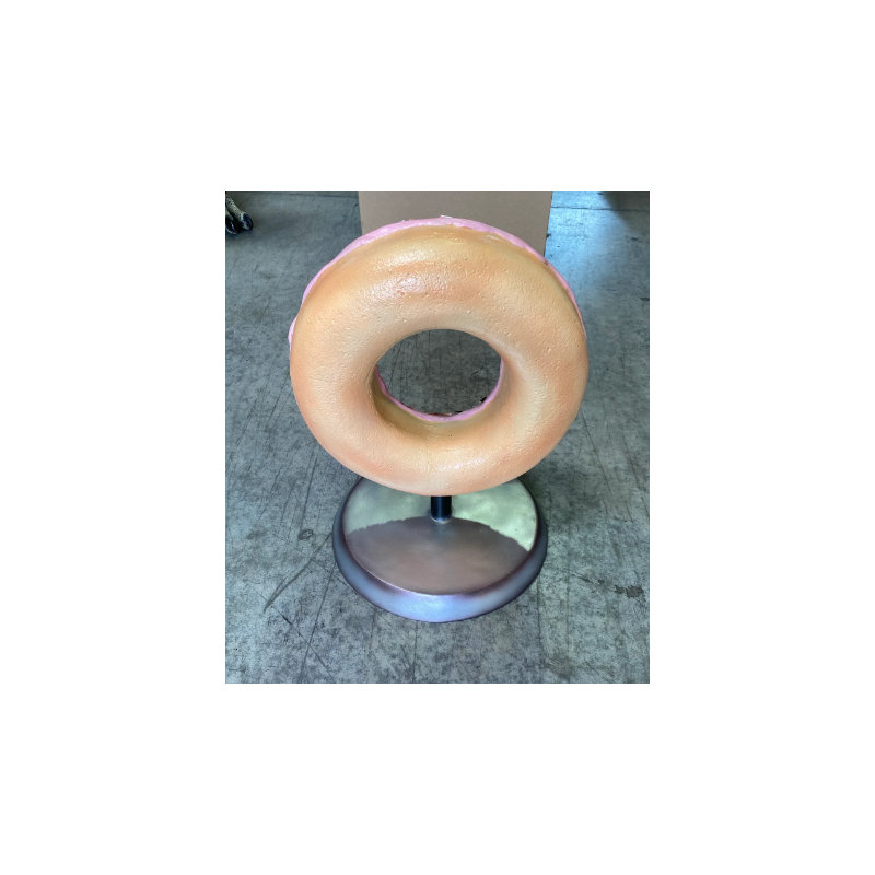 Jadeth Pink Donut Over Sized Statue