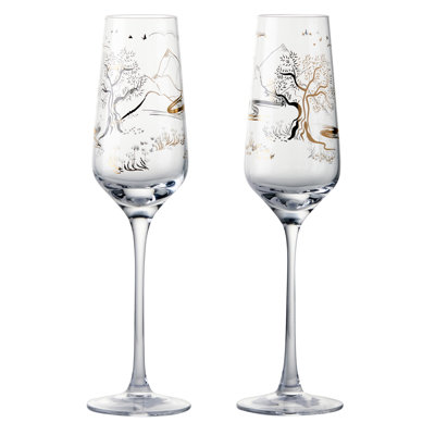 Skye 8,5 oz Ensemble de verres à pied champagne