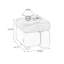Bois massif moderne; similicuir
 Table de bout-579322789