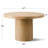 47" Solid Round Pedestal Kitchen Dining Table-1684990775