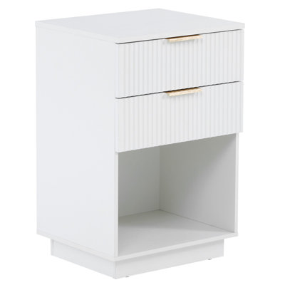 2 Drawer Nightstand For Bedroom