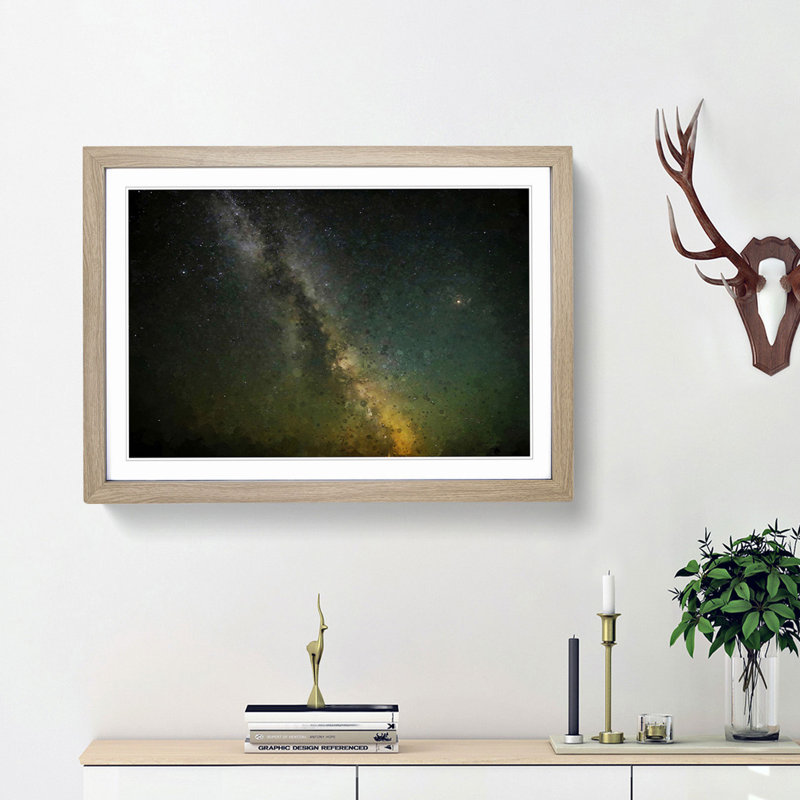 Stars over Mexico - Picture Frame Graphic Art Print, Oak Framed, 62cm H x 87cm W x 2cm D