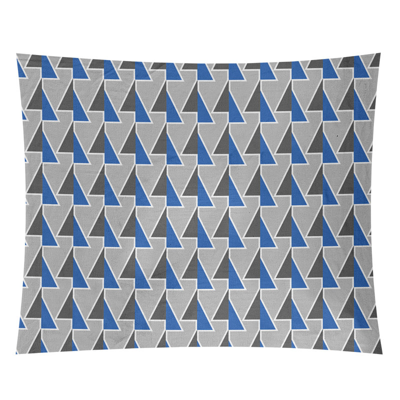 Tapisserie, H 27,5 po x l 37,5 po, bleu