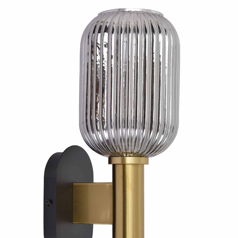 Alyia Steel Wallchiere, Smoked Glass