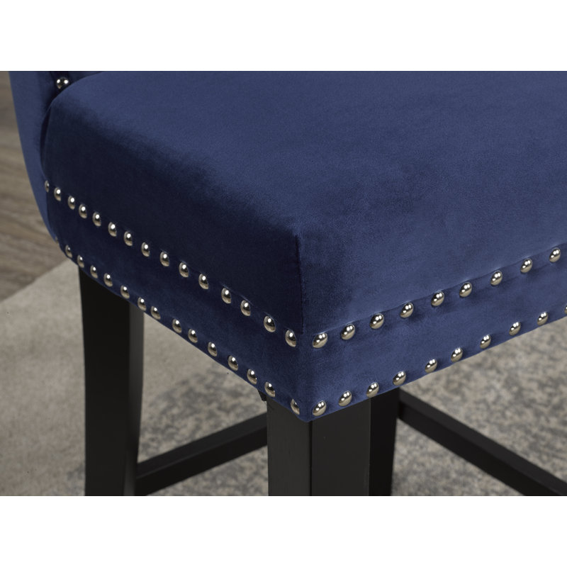 Tabouret de comptoir court 26 po Pudsey, Bleu marine