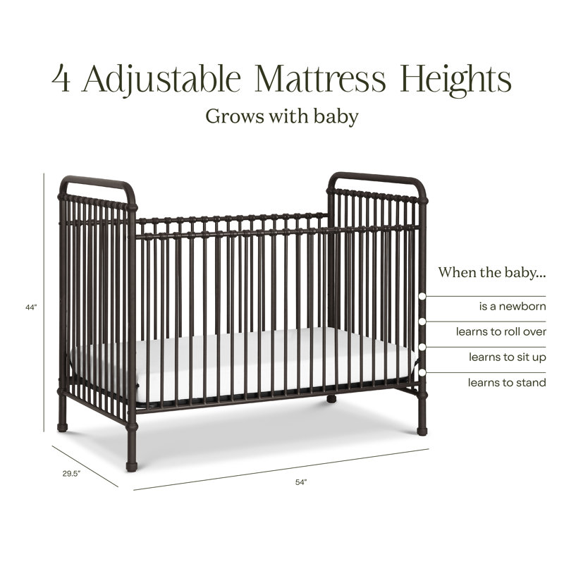 Abigail 3-in-1 Convertible Crib, Vintage Iron