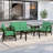 Clinkscales Teak Outdoor Four-person Patio Set with Cushions and Two Tables-115068869-115068870