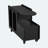 Versatile Mobile End Table With Storage And Lockable Wheels, Ideal For Any Room In Your Home.-1873780438