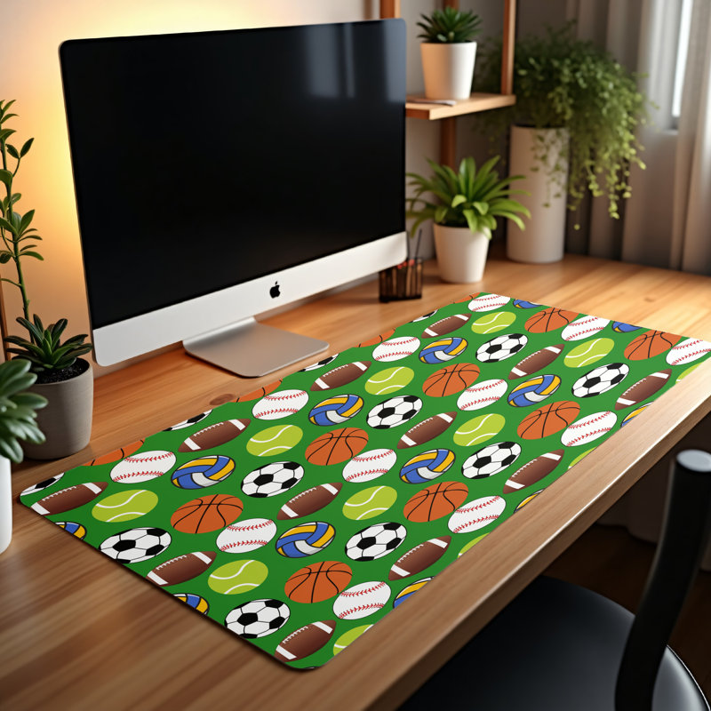 Polyester Desk Pad, 14.4x12.1