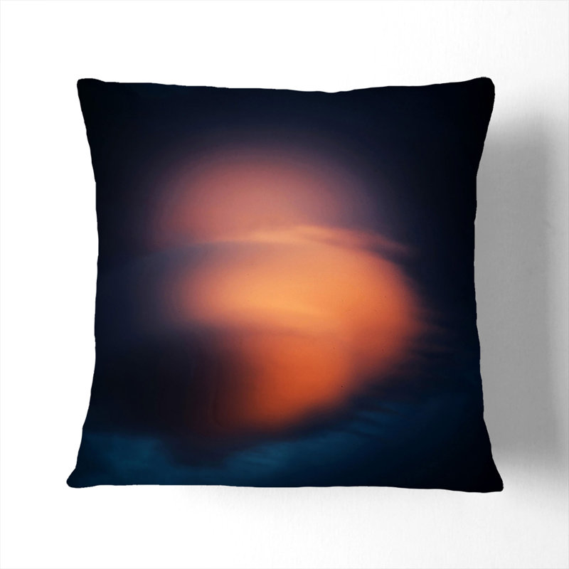 Square Cushion, Black, 55cm H x 55cm W x 20cm D