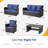 7-Person Wicker Patio Furniture Set With Cushions-102152627