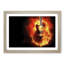 Acoustic Guitar In Flames - Single Picture Frame Print-55547648-55547647