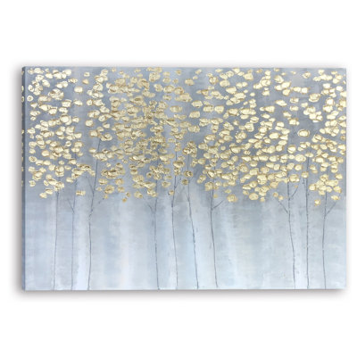 Golden Radiance - peinture sur toile tendue