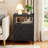 Night Stand With Charger Station, 2 Drawer Nightstand, Bed Side Table With Fabric Dresser End Table For Bedroom-1008761578-1020472362