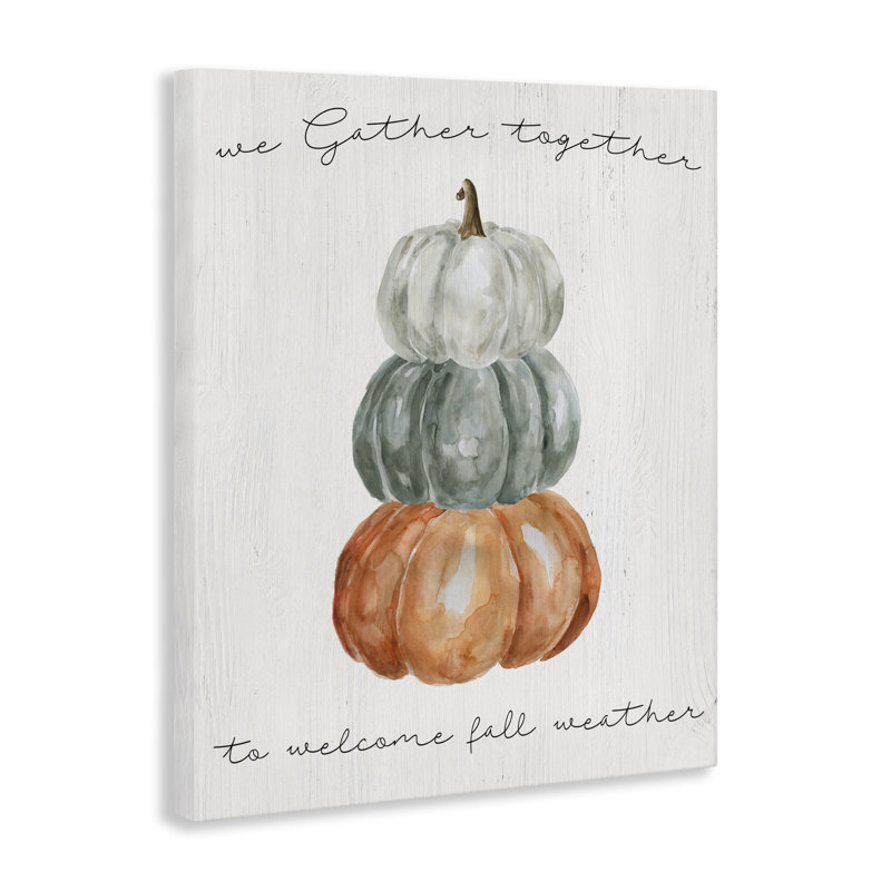Toile «Gather Together Fall Weather», conception par Livi Finn, H 30 po x l 24 po