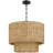 Stutz 4-Light Dimmable Rattan Drum Chandelier