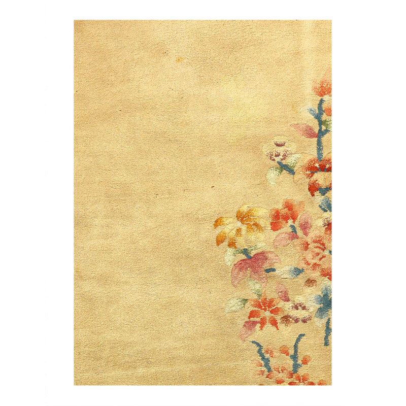 Ivoire antique noué à la main art antique chinois 4 pi x 6 pi