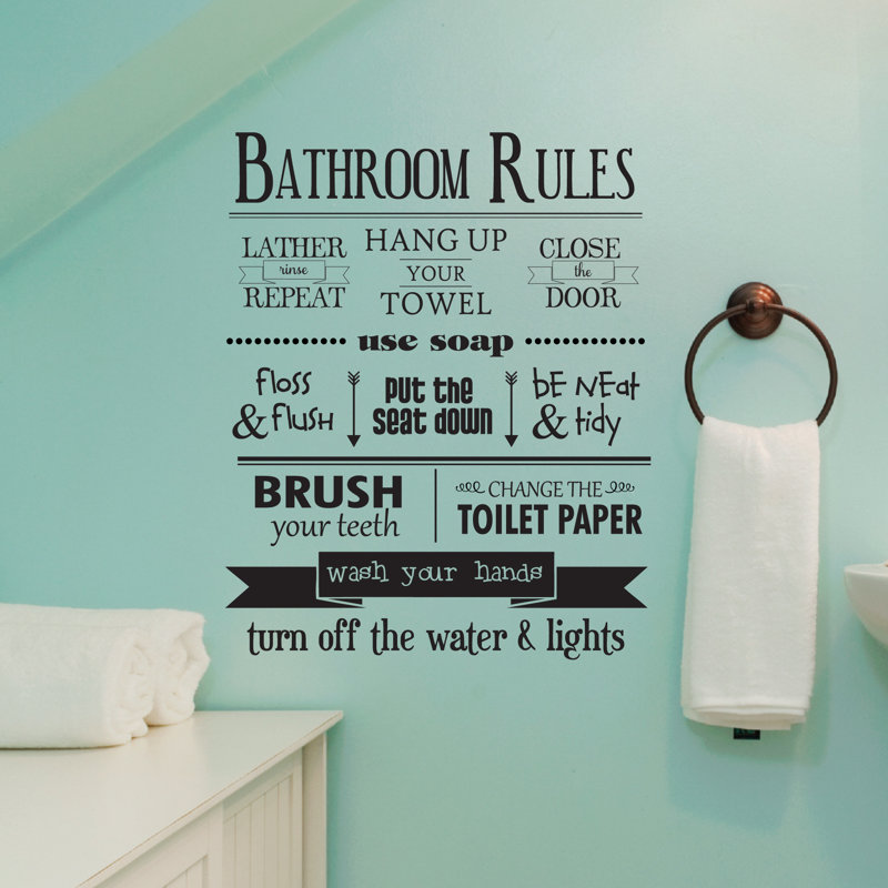 Text & Numbers Wall Decal