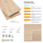 Plancher de bois franc d'ingénierie européen de qualité supérieure T 5/8 po x l 9,5 po-73312096