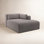 Freddie Linen Upholstered Chaise Lounge