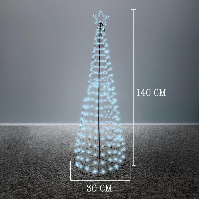 PVC Holiday Shaped Ornament, 140cm H x 30cm W x 30cm D, White