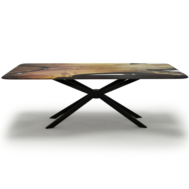Alcantara Walnut Wood Dining Table, 48" W x 96" L