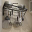 Iron Handcrafted Rectangle Wall Mounted Pot Rack