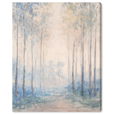 Toile grise indigo Serenity par Art Remedy