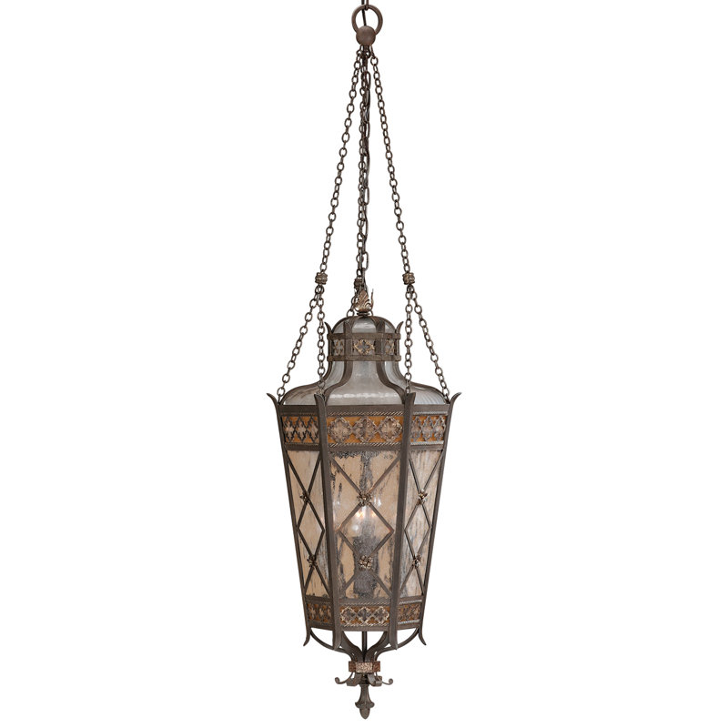 Lanterne suspendue d'extérieur Chateau Brown, H 49 po x l 14 po x P 14 po