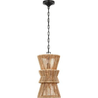 Antigua 11" Pendant in Natural Abaca