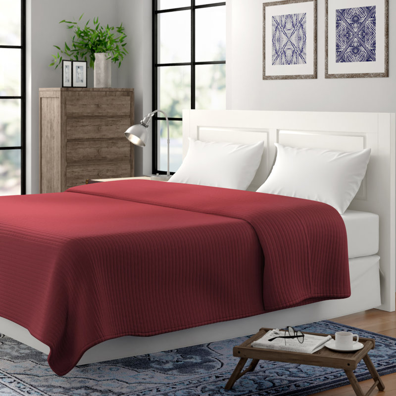 Spurling Hill Traditional Cotton Quilt, King, Green Stripe
