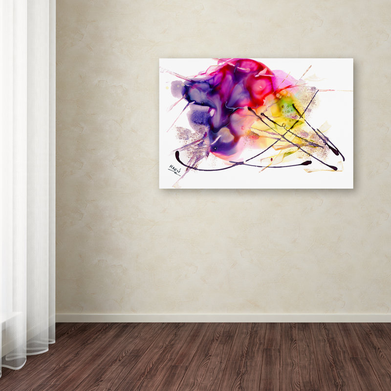 «Ish viii »de Chrishona, reproduction d'art sur toile tendue, H 12 po x l 19 po x P 2 po
