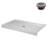 Streamline 60 in. x 36 in. Alcove Acrylic Shower Base in Matte White with Center Drain, Drain Included-118934409